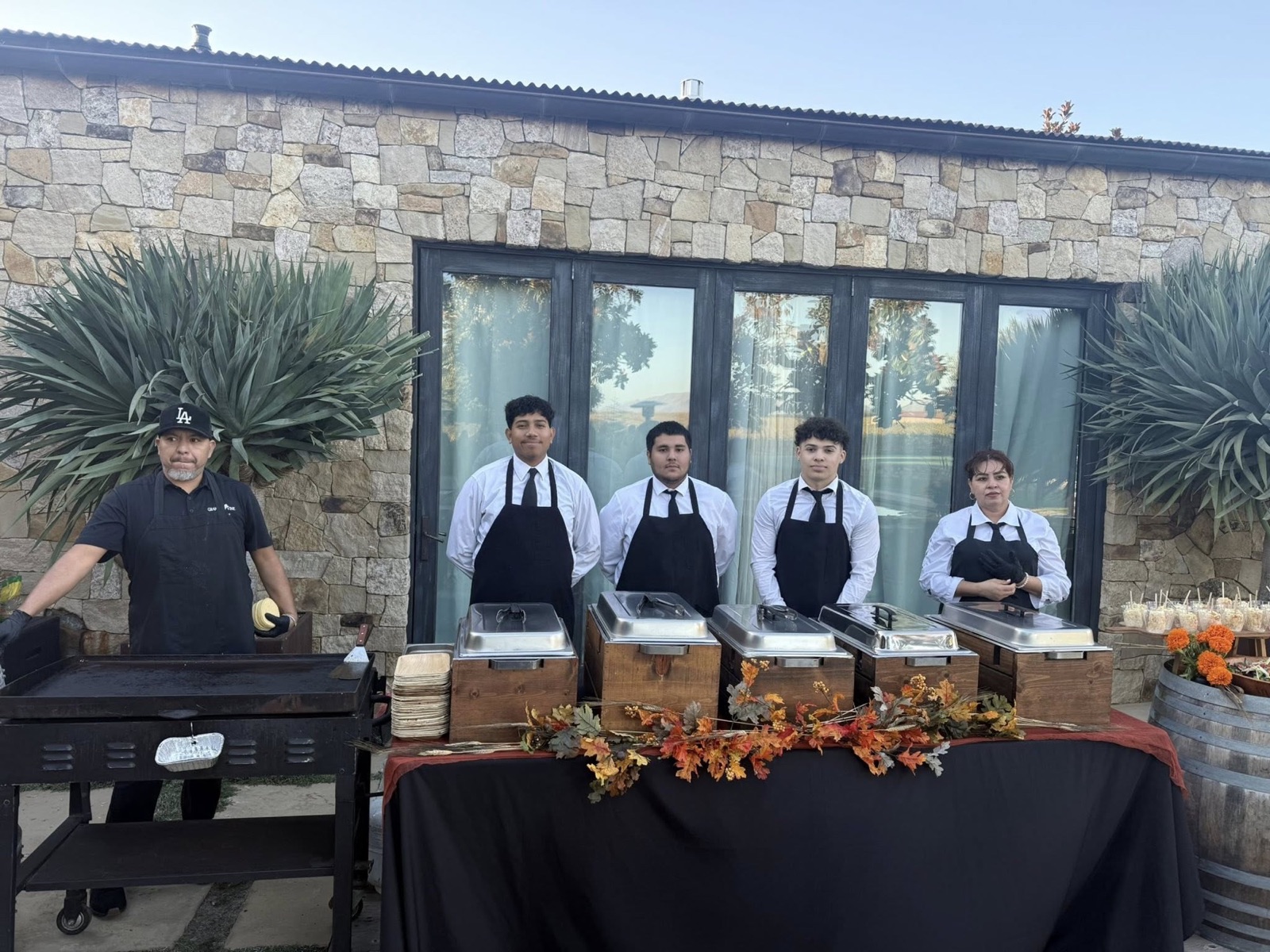 Passed appetizers at a Central Coast wedding