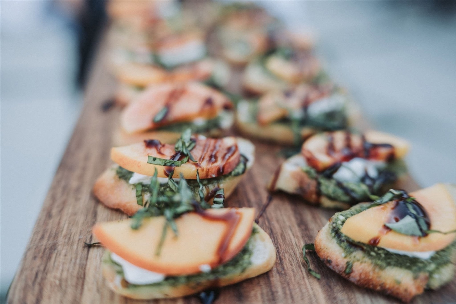 Seasonal crostini by Grapevine Catering