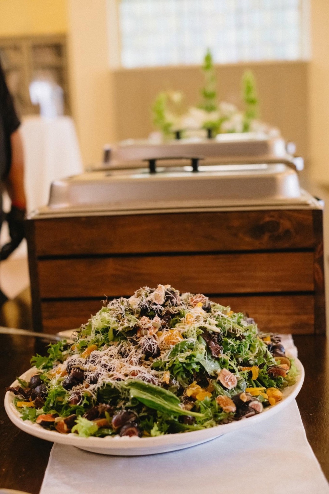 Elegant catering spread at a private event